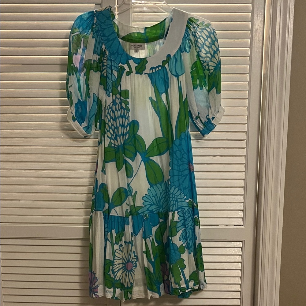 Olivia James The Label Floral Print Dress with Puff Sleeves